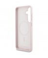 Case Karl Lagerfeld Silicone Graffiti Ikonik Printed Logo MagSafe Samsung Galaxy S25 pink
