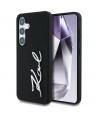 Case Karl Lagerfeld Silicone Metal Signature Logo Samsung Galaxy S25 black