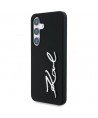 Case Karl Lagerfeld Silicone Metal Signature Logo Samsung Galaxy S25 black