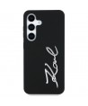 Case Karl Lagerfeld Silicone Metal Signature Logo Samsung Galaxy S25 black