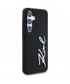 Case Karl Lagerfeld Silicone Metal Signature Logo Samsung Galaxy S25 black