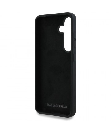 Case Karl Lagerfeld Silicone Metal Signature Logo Samsung Galaxy S25 black