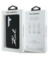 Case Karl Lagerfeld Silicone Metal Signature Logo Samsung Galaxy S25 black