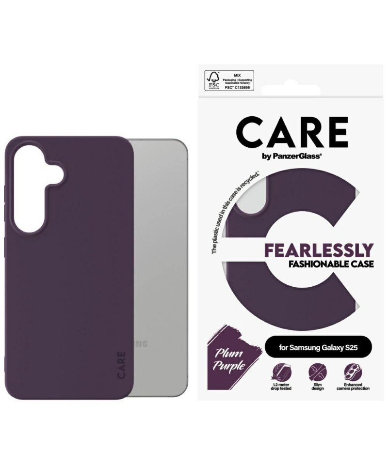 CARE by PanzerGlass Fashion Case for Samsung Galaxy S25 - Purple