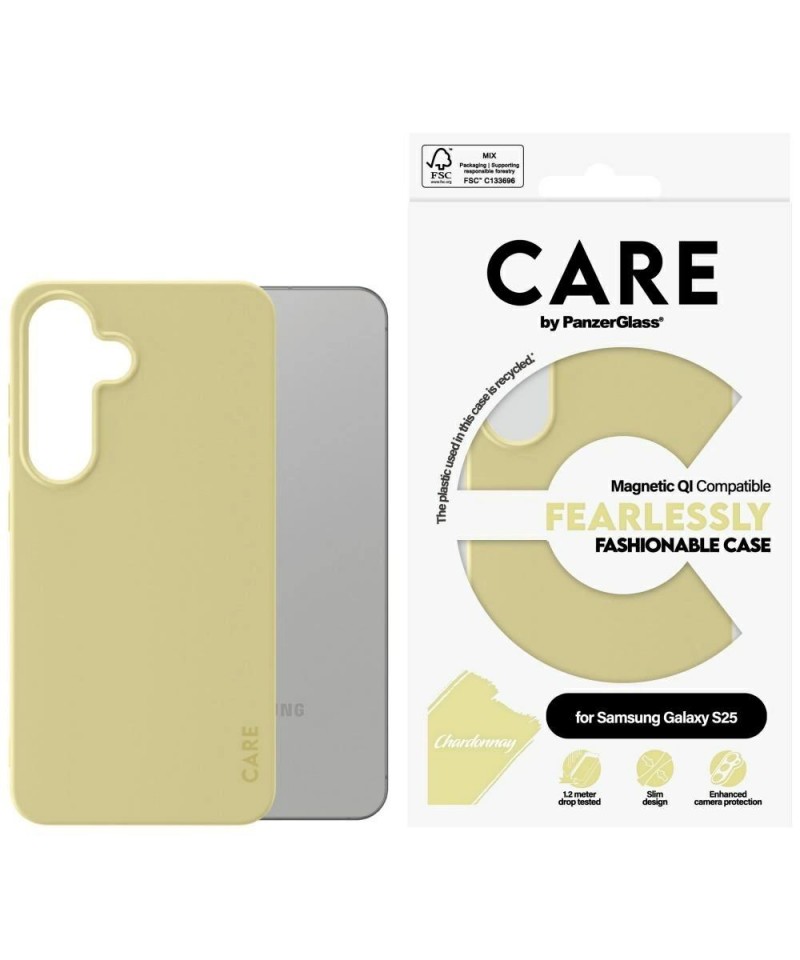 CARE by PanzerGlass Fashion QI Case for Samsung Galaxy S25 - Purple
