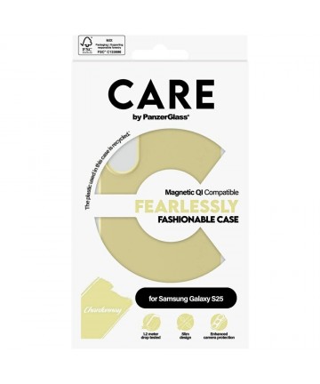 CARE by PanzerGlass Fashion QI Case for Samsung Galaxy S25 - Purple