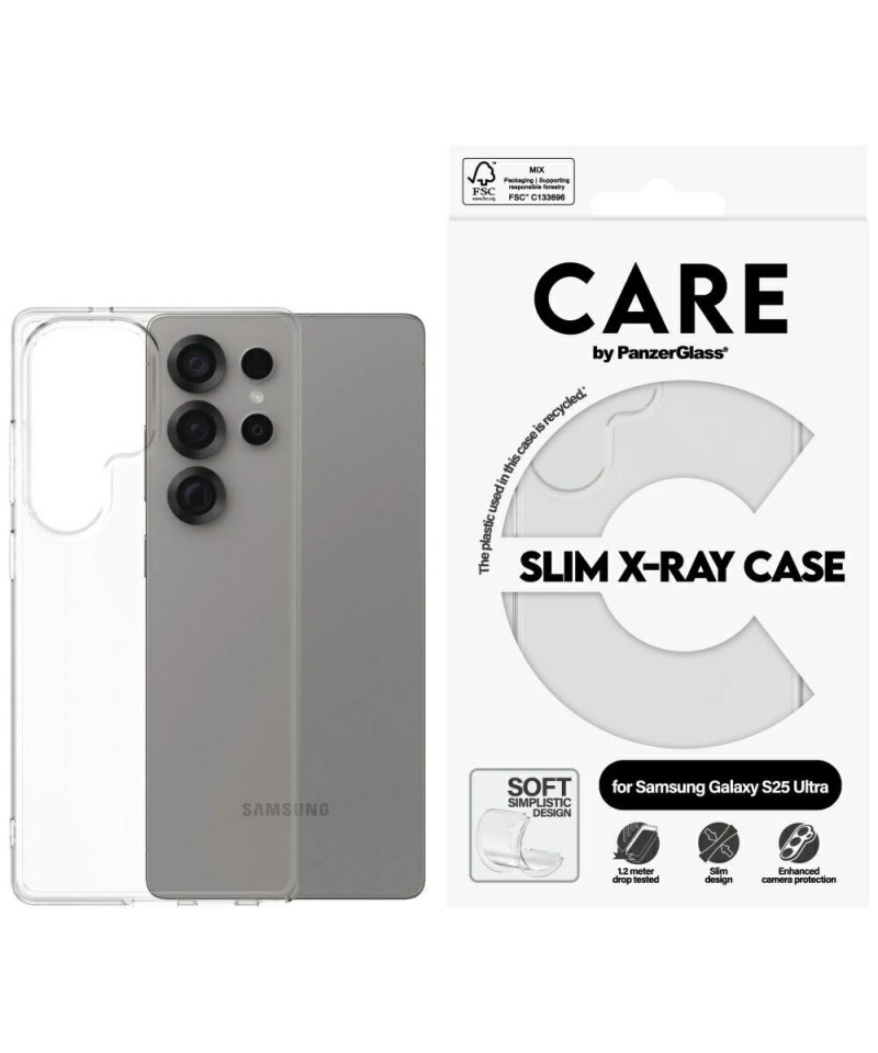 CARE by PanzerGlass Fashion X-Ray Case for Samsung Galaxy S25 Ultra - Transparent