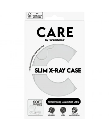 CARE by PanzerGlass Fashion X-Ray Case for Samsung Galaxy S25 Ultra - Transparent