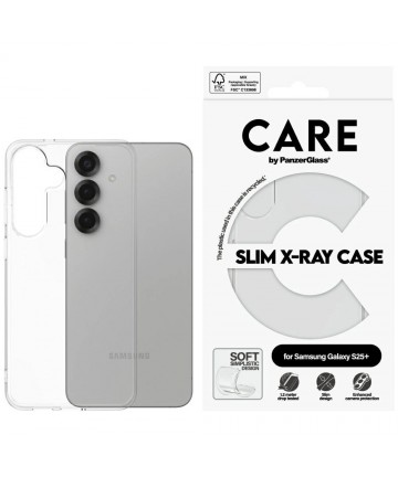 CARE by PanzerGlass Fashion X-Ray Case for Samsung Galaxy S25+ - Transparent