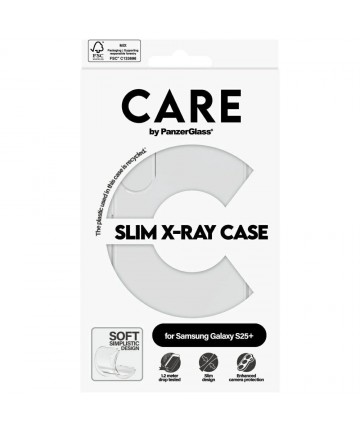 CARE by PanzerGlass Fashion X-Ray Case for Samsung Galaxy S25+ - Transparent