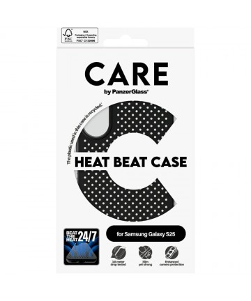 CARE by PanzerGlass Feature Heat Beat Case for Samsung Galaxy S25 - Black