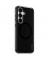 CARE by PanzerGlass Flagship Urban Combat Black QI Case for Samsung Galaxy S25 - Semi-transparent Smoke