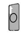 CARE by PanzerGlass Flagship Urban Combat Black QI Case for Samsung Galaxy S25 - Semi-transparent Smoke