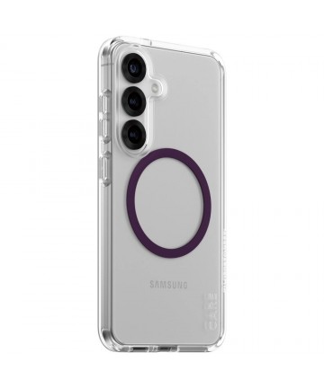 CARE by PanzerGlass Flagship Urban Combat Purple QI Case for Samsung Galaxy S25 - Transparent