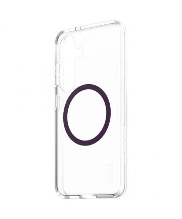 CARE by PanzerGlass Flagship Urban Combat Purple QI Case for Samsung Galaxy S25 - Transparent