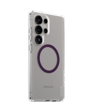CARE by PanzerGlass Flagship Urban Combat Purple QI Case for Samsung Galaxy S25 Ultra - Transparent