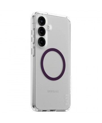 CARE by PanzerGlass Flagship Urban Combat Purple QI Case for Samsung Galaxy S25+ - Transparent