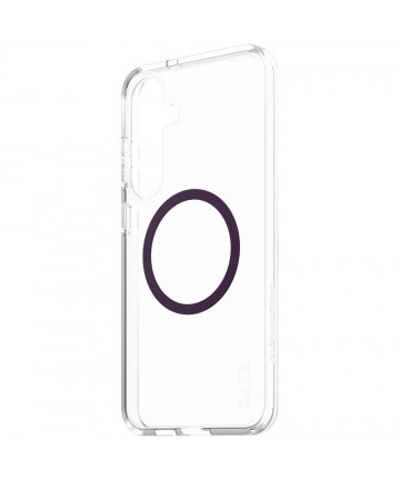 CARE by PanzerGlass Flagship Urban Combat Purple QI Case for Samsung Galaxy S25+ - Transparent