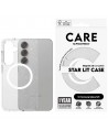 CARE by PanzerGlass Flagship Urban Combat Starlight White QI Case for Samsung Galaxy S25 - Transparent