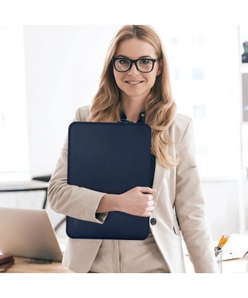 Tech-Protect Neoprene Laptop Case 15-16" - Navy Blue