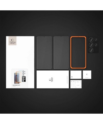 Tech-Protect Supreme Set for Samsung Galaxy S25 Ultra 2x Tempered Glass Screen Protector / Camera Tempered Glass - Clear