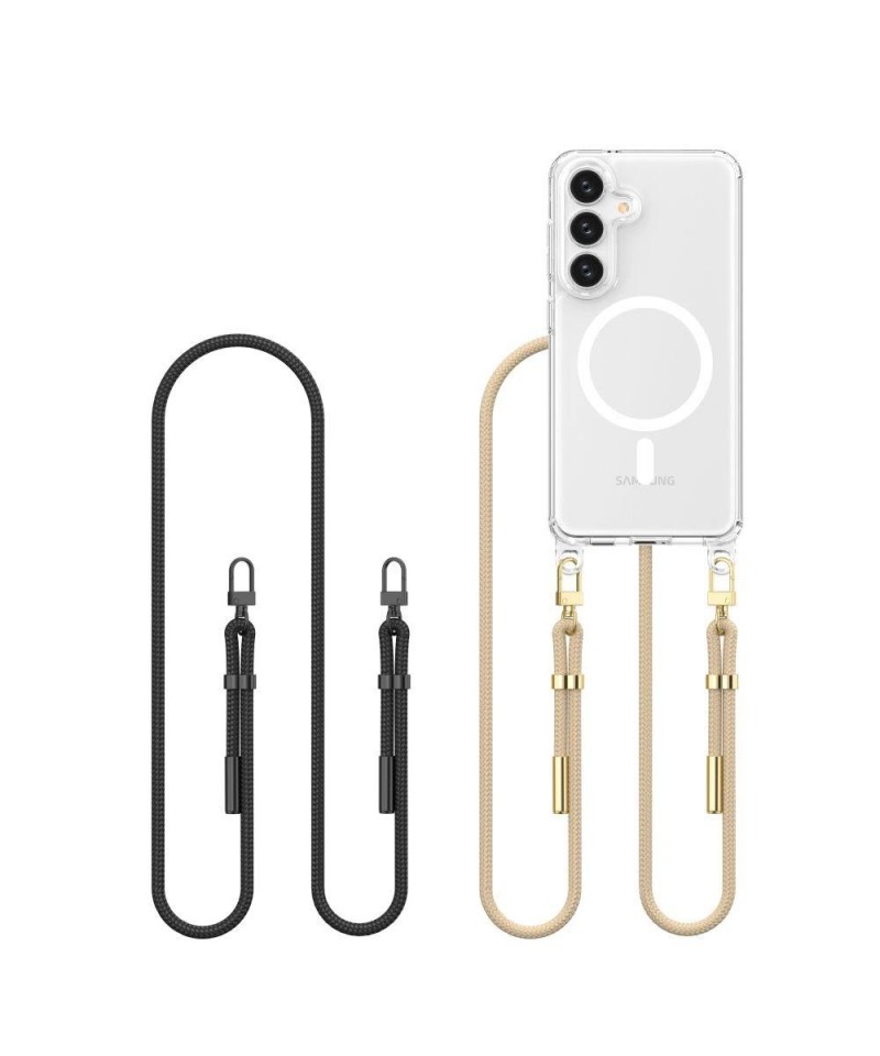 Tech-Protect FlexAir Chain MagSafe Case for Samsung Galaxy S25 - Black-Beige