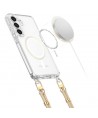 Tech-Protect FlexAir Chain MagSafe Case for Samsung Galaxy S25 - Black-Beige