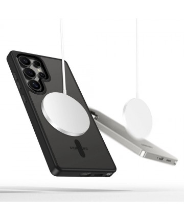 Tech-Protect MagMat MagSafe Case for Samsung Galaxy S25 Ultra - Clear Black