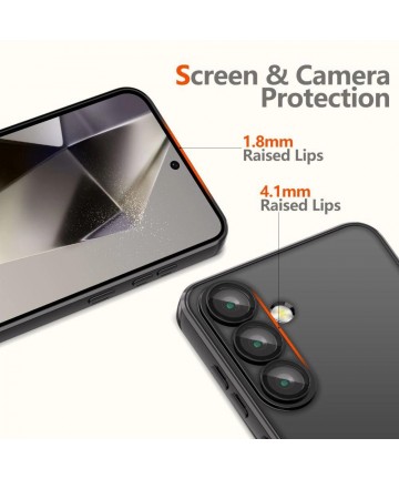 Tech-Protect MagMat MagSafe Case for Samsung Galaxy S25 - Clear Black