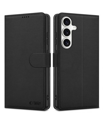 Tech-Protect Wallet Case for Samsung Galaxy S25 - Black