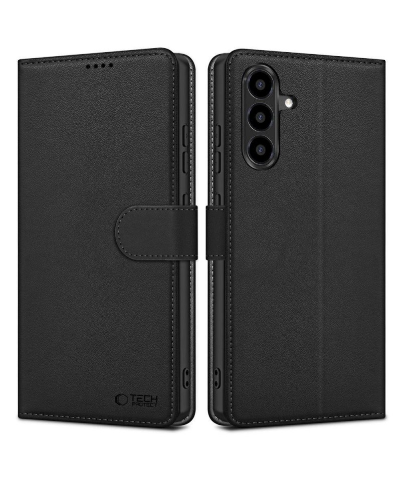 Tech-Protect Wallet Case for Samsung Galaxy A36 5G - Matte Black