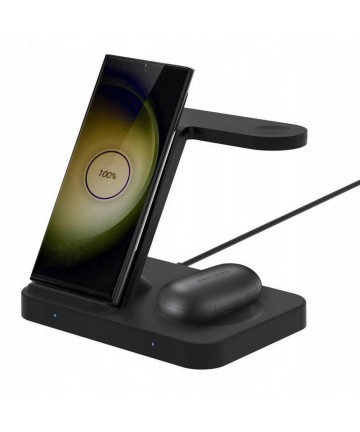 Tech-Protect QI15W-A37 3in1 Induction Wireless Charger 15W - Black