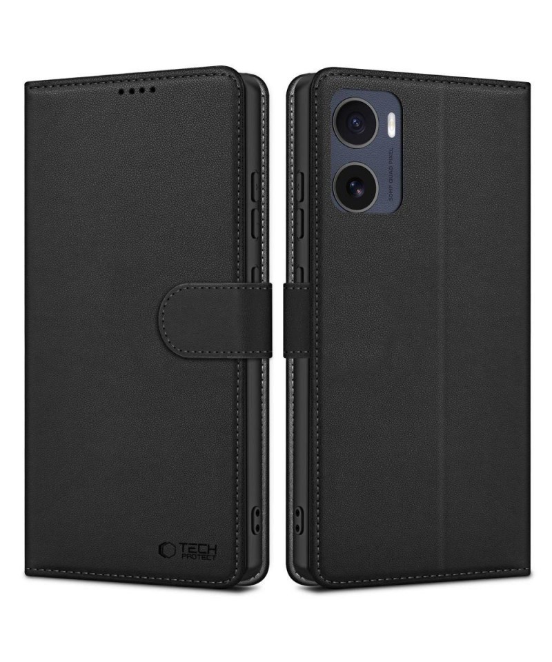Tech-Protect Wallet Case for Motorola Moto G05 / E15 - Matte Black