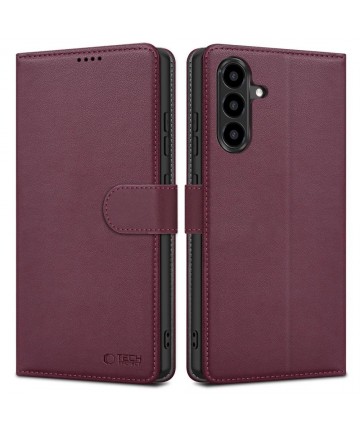 Tech-Protect Wallet Case for Samsung Galaxy A56 5G - Burgundy