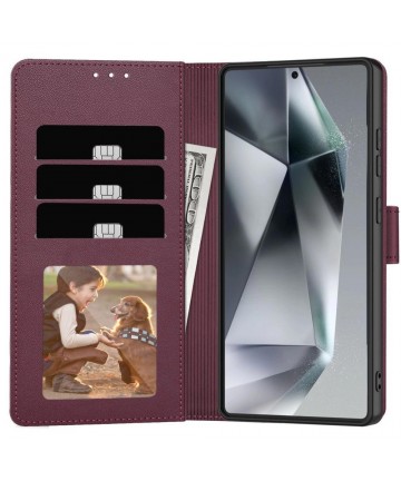 Tech-Protect Wallet Case for Samsung Galaxy A56 5G - Burgundy