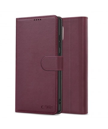 Tech-Protect Wallet Case for Samsung Galaxy A56 5G - Burgundy