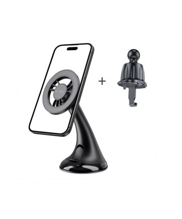 Tech-Protect N56 Car Holder for Dashboard, Windshield or Air Vent Mount - Black