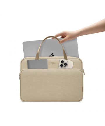 Tech-Protect Carrying Bag for 15-16" Laptop - Beige