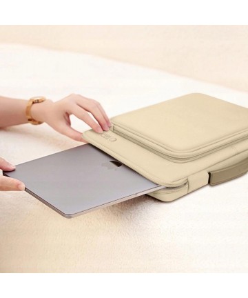 Tech-Protect Basic Bag for 13-14" laptop - beige