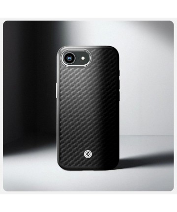 Spigen Enzo Aramid MagSafe Case for iPhone 16e / 17e - Black
