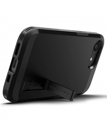 Spigen Tough Armor Case with MagSafe for iPhone 16e / 17e with Stand - Black
