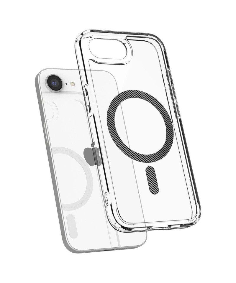 Spigen Ultra Hybrid MagSafe Case for iPhone 16e / 17e Carbon Fiber - Clear
