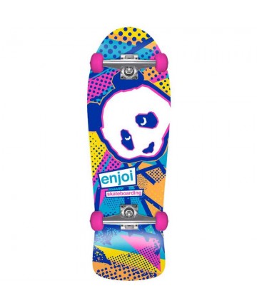 ENJOI 1985 Called Resin Premium Cruiser Complete Skateboard 30'' - Multi Blue