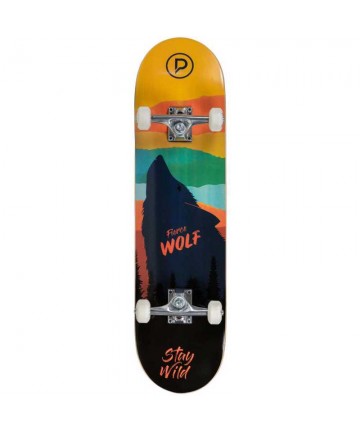 PLAYLIFE Firce Wolf Complete Skateboard 8''