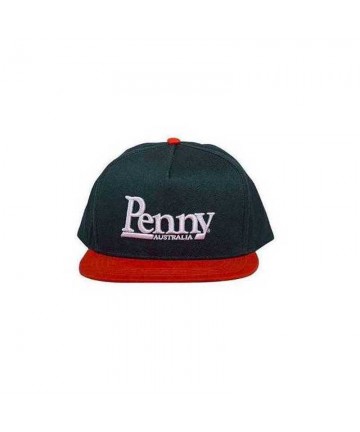 PENNY SKATEBOARDS Snapback Cap, Dark Green/Orange