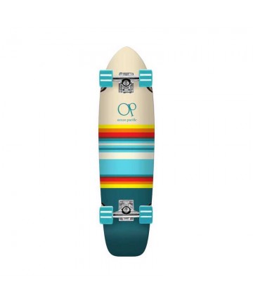 OCEAN PACIFIC swell cruiser skateboard 8.25'' - Μπεζ/Γαλάζιο