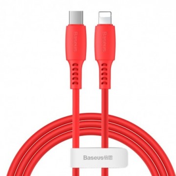 Baseus Colourful Cable USB Type C / Lightning Power Delivery 18W 1,2m red (CATLDC-09)