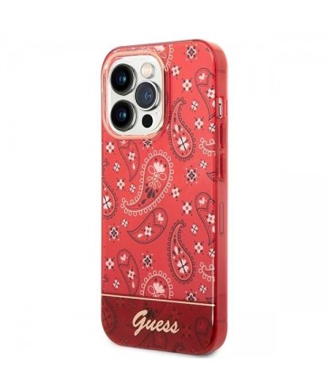 Guess GUHCP14LHGBNHR iPhone 14 Pro 6.1" red/red hardcase Bandana Paisley