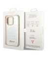 Guess Croco Collection case for iPhone 14 Pro 6.1" - silver