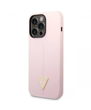 Guess Silicone Triangle iPhone 14 Pro 6.1" Case - Purple